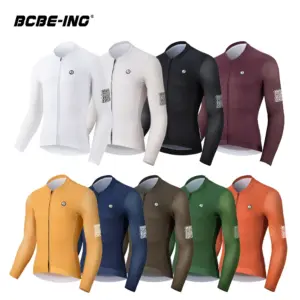 BCBE-ING Cycling Jersey Long Sleeve Pro Aero Small Size 3D Bubble Mesh Cycling Jersey Men Women Breathable Man Cycling Maillot