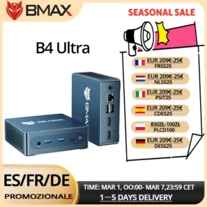 BMAX B4 Ultra Mini PC Intel N150 With 12 GB RAM, 512 GB SSD, Dual Wi-Fi 2.4 GHz 5 GHz, Bluetooth 5.0, Mini Computer Barebone