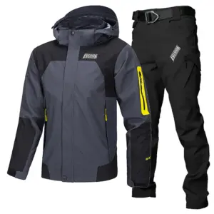 Bicycle Clothes Man THORSOL Windproof Waterproof Cycling Jacket Set Tenue Vtt Homme Mountain Bike Raincoat Enduro MTB Trousers