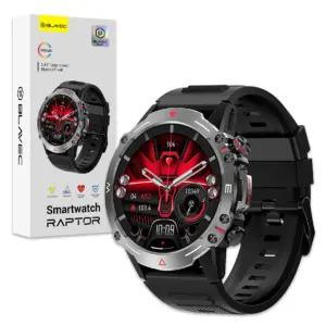 Blavec Smartwatch M-07 Raptor HD AMOLED z funkcją połączeń głosowych (SWM07-B) czarny