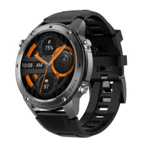 Smartwatch Blavec dla mężczyzn i kobiet, wodoodporny, AMOLED, GPS, rozmowy głosowe, M-03 Predator, grafit + dodatkowy pasek