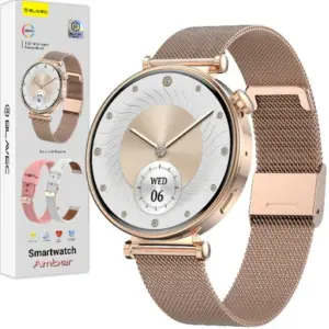 Blavec Smartwatch W-17 Amber HD AMOLED Voice Call (SWW17-RG) różowe złoto + 2 paski