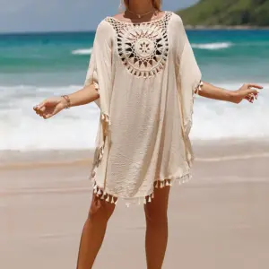 CROCHET BIKINI-Women's Sexy Swimsuit Cover Up Dress Summer Bathing Suit Beachwear Shirt Cover-ups for Women