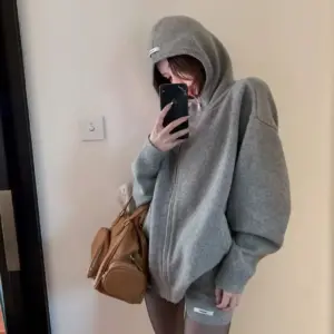 Chic Hooded Knitted Sweater Women's Autumn Winter Loose Lazy Knit Zip-up Cardigan Tops Shorts Two-Piece Set Trendy