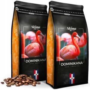 Coffee beans 2X1kg DOMINICAN 100% ARABICA Fresh for machine + FREE