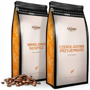 Coffee beans 2x1kg CHOCOLATE PLEASURE/VANILLA SWEETS + GRATIS