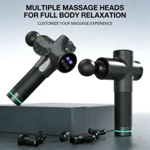 Deep Muscle Fascia Gun Electric Impact Massage Gun For Body,Neck,Back and Legs,Muscle Relaxation Massager Touch Screen 30 Levels