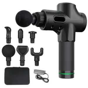 Deep Muscle Massage Gun Fascia Gun Relaxor Electric Mute Massager for Body Neck Back Legs Fitness Massage Multi Gear Adjustable