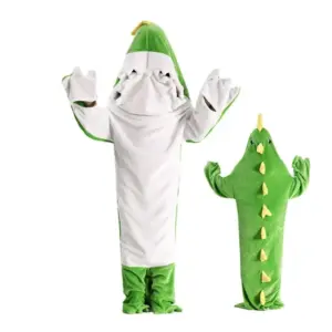 Piżama z dinozaurem unisex, kostium cosplay na Boże Narodzenie, Halloween, miękka i ciepła, prezent dla dorosłych kobiet, mężczyzn i dzieci