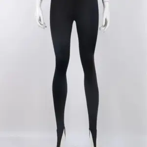 Modne, zimowe, czarne, obcisłe spodnie damskie Y2K z wysokim stanem, seksowne, błyszczące, casualowe, klubowe, obcisłe spodnie z 2025 roku