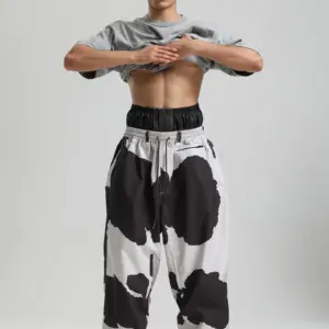 Gsou Snow 2025 Unisex Loose Fit Cargo Ski Pants - Waterproof Windproof Snowboard Trousers for Men & Women Winter Snow Gear