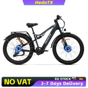 HedaTX TX29 Electrical Bicycle Dual Motor 2000W E-Bike 48V 19.2Ah Powerful Ebike Elettrica 45KM/H Fat Bike Mountain Motorbike