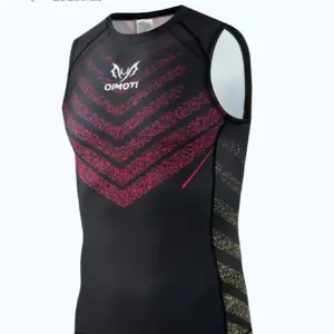 Kamizelka szybkoschnąca o wysokiej elastyczności, obcisła, bokserska, fitness, sportowa, do biegania, do siatkówki, gruba kamizelka z lycry, pasek antypoślizgowy