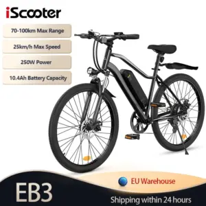 IScooter Electric Bike EB3 for Adult E-bike Electric City Bike 250W Motor 36V 10.4AH Removable Lithium Battery commuter E bike