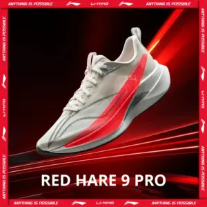 Li-Ning Men's RED HARE 9 PRO Racing Running Shoes BOOM Cushion Rebound Breathable Reflective LiNing Stable Sneakers ARPW001