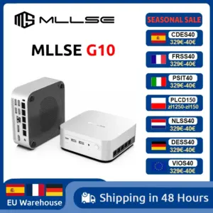 MLLSE Mini PC G10 AMD R7 H255 LPDDR5 24GB 1TB SSD 8 Cores Desktop Computer BT5.2 WIFI6 HDMI TYPE-C USB