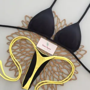 Mikrobikini 2025 Strój kąpielowy damski seksowny strój kąpielowy stringi brazylijskie bikini halter jednolity biquini push up stringi strój plażowy damski