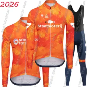 Netherlands 2026 Cycling Jersey Set Bicycle Dutch National Team MVDP-Clothing Suit Long Sleeve Road Bike MTB Pants Bib Maillot