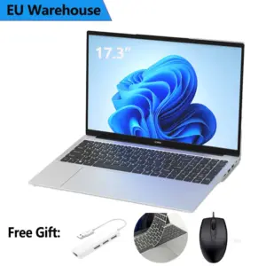 New 17.3" Laptop 16GB RAM 512GB 1TB SSD Intel N150 Portable Notebook Lightweight Keyboard Windows 11 Pro