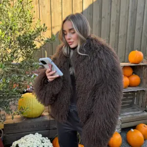 New Arrival Real Mongolian Sheep Fur Jacket for Women – Stand-Up Collar Winter Coat, Fashion Fluffy Outerwear, Plus Size