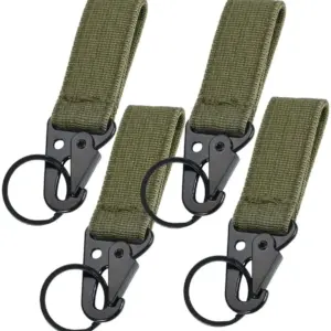 Nylon belt belt belt buckle set 4 PCs belt tactical key ring