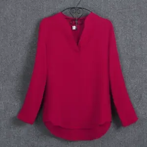 Plus Size Blouse Clothing Women Long Sleeve Shirt Chiffon Blouse Ladies Top blusa feminina S-5XL