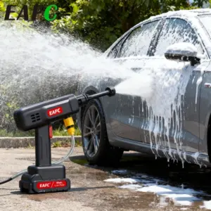 Powerful 60Bar Rechargeable Electric Cordless Pressure Washer, Rechargeable Water Gun for Car, Home & Garden