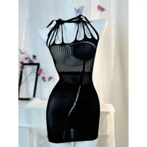 Sexy Cover Up Hollow Out Fishnet Dress without Bikini Summer Holiday DS134