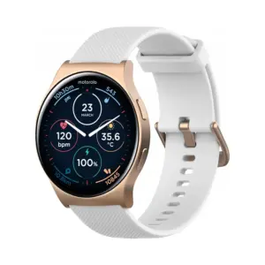Smartwatch Motorola Moto Watch 120 10 dni, ponad 100 trybów sportowych, biały