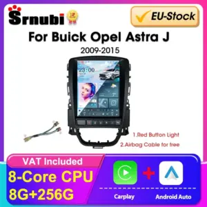 Srnubi 9.7" Android Car Radio For Opel Astra J Vauxhall Buick Verano 2009-2015 Multimedia Video 2Din 4G WIFI Carplay Head Unit