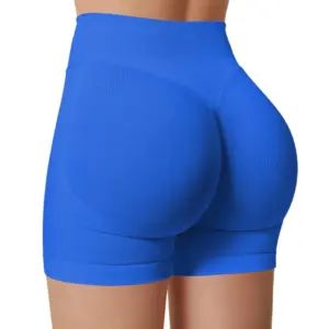 Summer High Waisted Yoga Shorts Fashionable and Sexy Running Fitness Pants Solid Color Yoga Leggings
