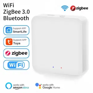 Tuya ZigBee 3.0 Multimode Gateway/Tuya Bluetooth Gateway Smart Home Wireless Remote Control Collaborates with Alexa Google Home