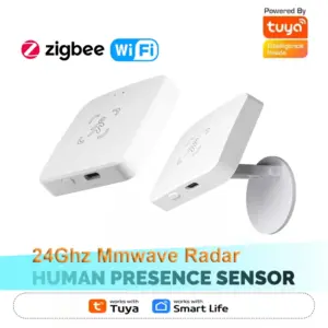 Tuya Zigbee/WiFi Smart Human Presence Sensor 24Ghz MmWave Radar Detection Luminance/Distance Detection Support Home Assistant