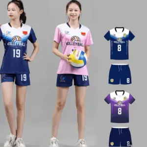 Women Team Volleyball Sets Girls Volleyball Uniforms Sports Training Suit College Volleyball Jerseys Fitness Kits DIY Custom
