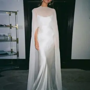 Damska bluzka z długim rękawem, w groszki i jednolity kolor, na lato, na wakacje, z okrągłym dekoltem, z peleryną, Jackt, długa, imprezowa