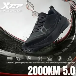 Xtep 2000km 5.0 Running Shoes Soft Marathon Sneakers Cushion Durable Professional Combat Street Lightweight Shoes 874119110023