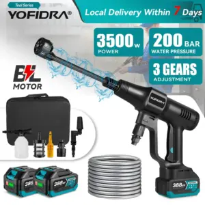 YOFIDRA 6 IN1 High Pressure Car Water Spray Gun 200Bar Cordless Garden Washing Machine Cleaner Power Tool For Makita Battery Pin