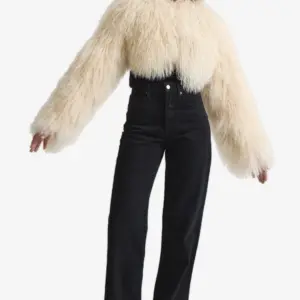Zara Jacket Real Mongolian Sheepskin Fur Jacket Short Fluffy fur Coat Fashion Outerwear Soft & luxury designer clothing Women