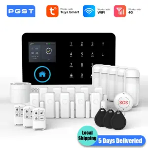 PGST 4G WiFi Alarm System Security Protection Tuya Alexa Smart Life Home Automation Motion Sensor Alarm Security System Kit Set