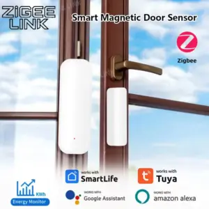 Tuya Zigbee Door Sensor Window Contact Sensor Open Closed Detector Smart Home Alarm Security Protection work with Smart Life