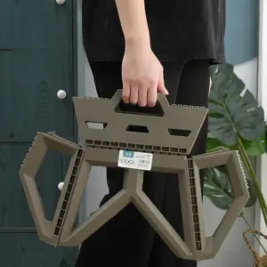 1 szt. składany stołek kempingowy przenośny stołek ogrodowy mały podnóżek składany do kempingu wędkarstwo plażowe krzesło wędkarskie