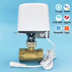 1/2" 3/4" 1" Tuya Zigbee Wifi Water Valve Garden Automatic Water Shut Off Timer Irrigation Controller Support Alexa Google Home