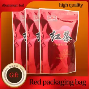 250G/500G Chinese Big Red Robe Tea Set Zipper Bags WuYi Big Hong Pao Qi Men Black Tee Recyclable Jasmine Sealing Packing Bags