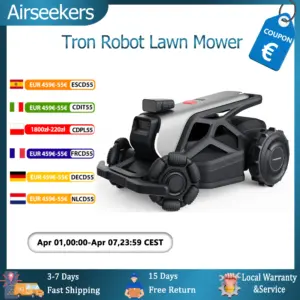 Airseekers Tron Robotic Lawn Mower,FlowCut™ Mulching System,360° Panoramic Navigation,IPX6 Waterproof,Up to 2400㎡