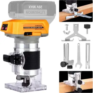 Brushless Electric Trimmer Woodworking triming Machine Wood Router millilling burning Slotting Machine For Dewalt 20V Battery