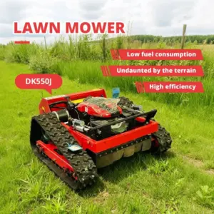 Customized High-Quality Remote-Controlled Crawler Lawn Mower Robot for Home & Farm Use, Smart Garden Mower with Durable Tracks