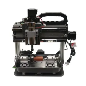 Engraving machine DIY CNC Small engraving machine for woodworking 3020F CNC Wood Router Engraving Drilling and Milling Machine