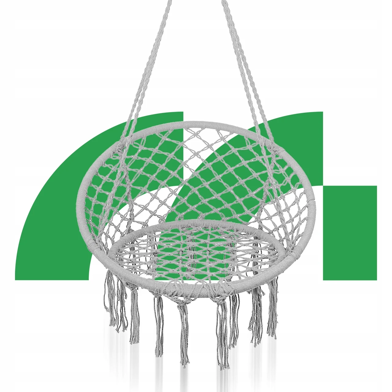 FOTEL WISZĄCY OGRODOWY HUŚTAWKA BOCIANIE GNIAZDO DO DOMU OGRODU Waga produktu z opakowaniem jednostkowym 5 kg