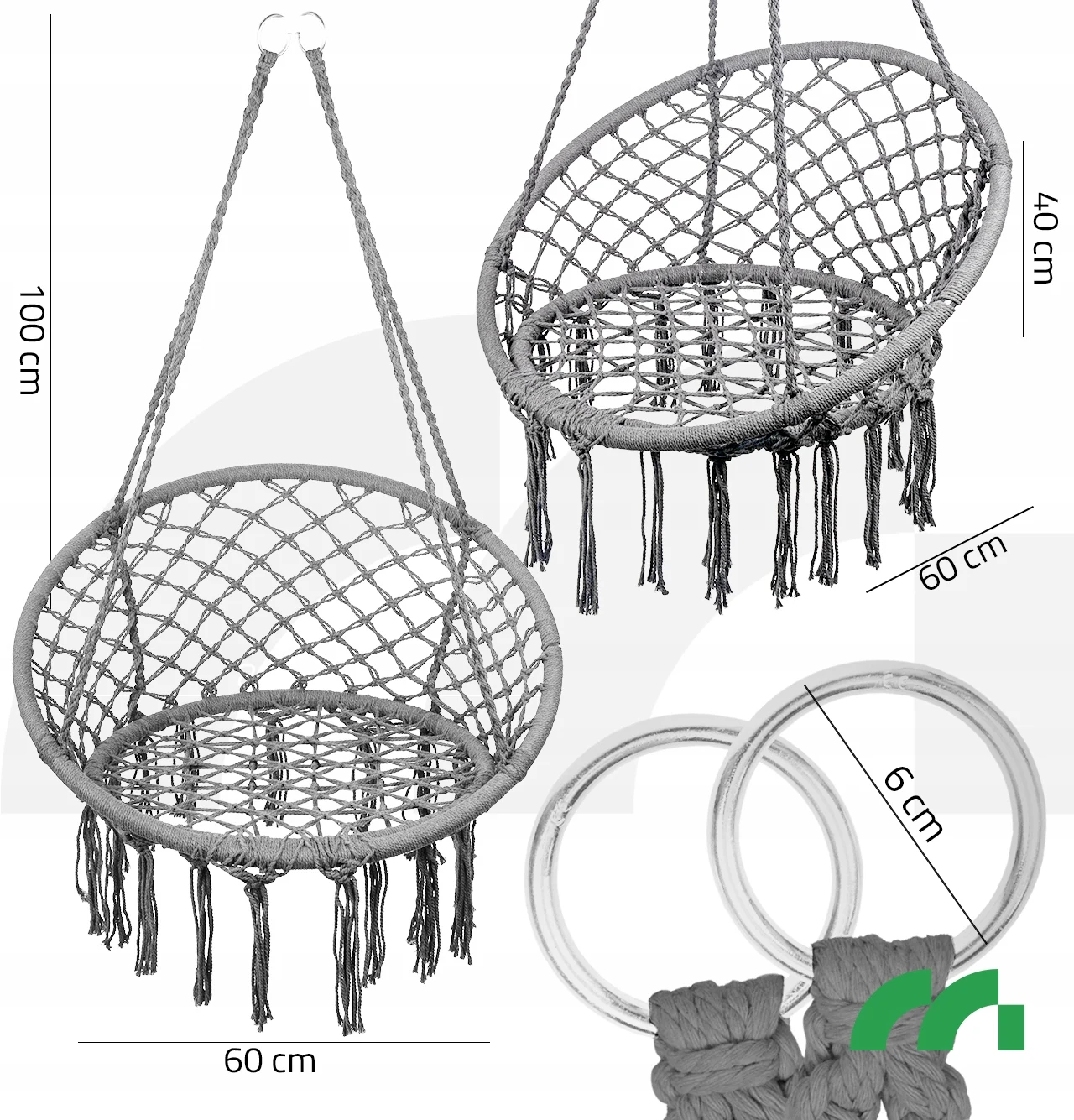 FOTEL WISZĄCY OGRODOWY HUŚTAWKA BOCIANIE GNIAZDO DO DOMU OGRODU Kod producenta Fotel Wiszący Huśtawka Gniazdo 112210