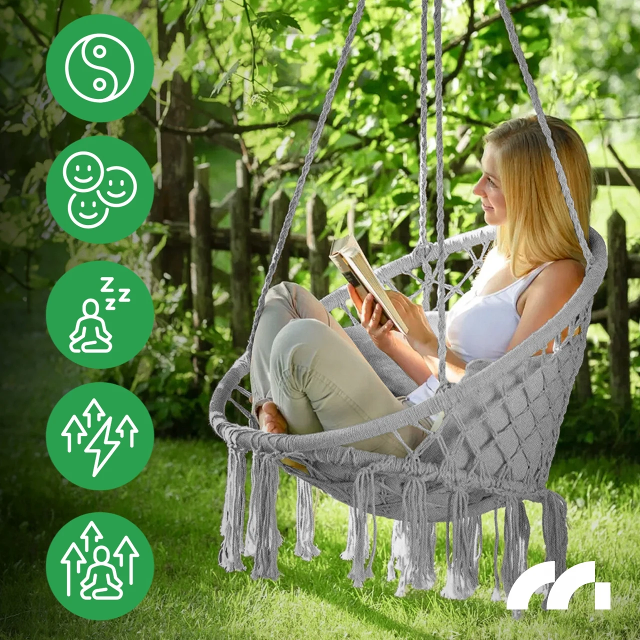 FOTEL WISZĄCY OGRODOWY HUŚTAWKA BOCIANIE GNIAZDO DO DOMU OGRODU Producent MalTec